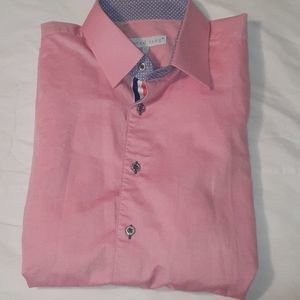 Jared Lang Mens L/S Button Down Shirt Pink XL‎